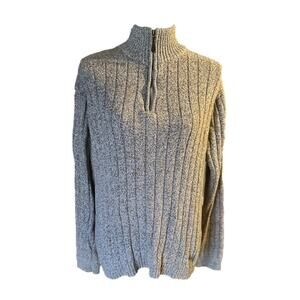 Oscar de la Renta Grey Cable Knit Sweater – Size L